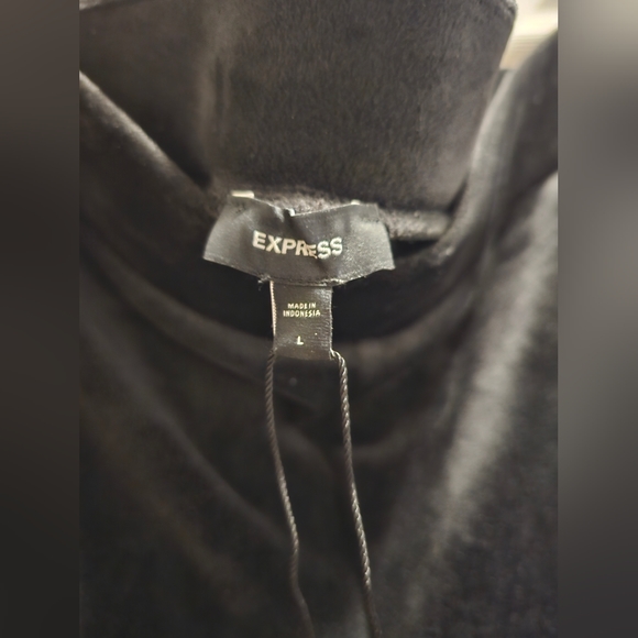 Express High Waisted Velour Leggings size L NWT - Picture 6 of 7